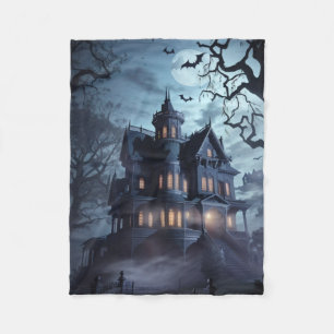 "Haunted Mansion Halloween Fleece Blanket -