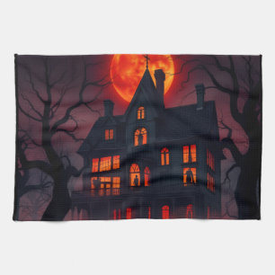 Haunted Mansion Halloween Kitchen Towel