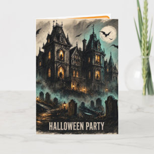 Haunted Mansion Halloween Party • Cinematic Night  Card