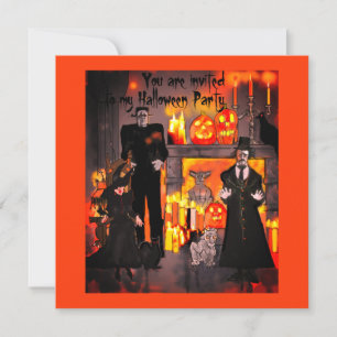 Haunted Mansion Halloween Party Frankenstein Invitation