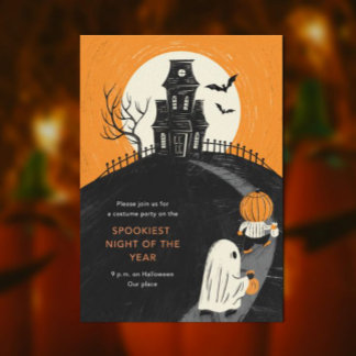 Haunted Mansion Halloween Party Invitation