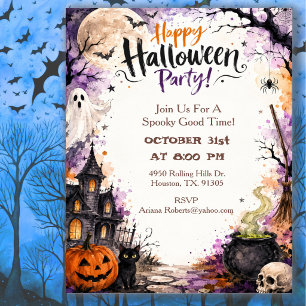 Haunted Mansion Halloween Party Invitation