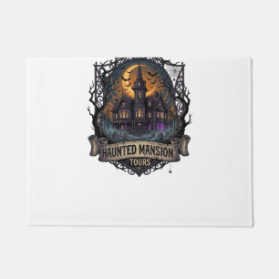 Haunted Mansion Tours Halloween Gothic House Cresc Doormat