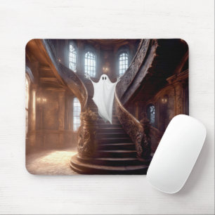 Haunted Mansion With Staircase Mouse Mat