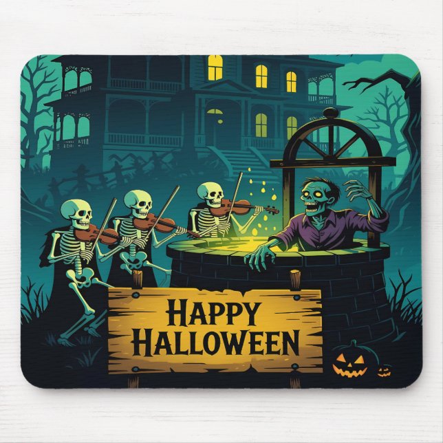 Haunted Mansion's Zombie Wishing Well: Mouse Mat (Front)