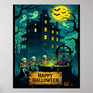 Haunted Mansion's Zombie Wishing Well: Poster