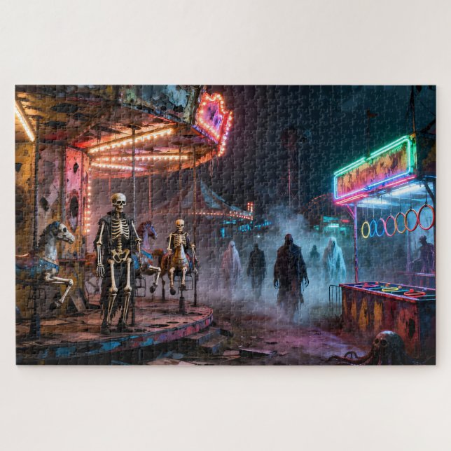 Haunted Midway Jigsaw Puzzle (Horizontal)