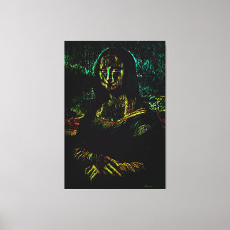 Haunted Mona Lisa Oil Canvas Print