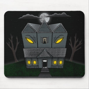 Haunted Monster House Mouse Mat