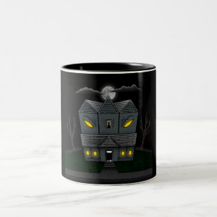Haunted Monster House Two-Tone Coffee Mug