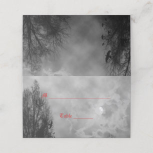 Haunted Moon Sky with Ravens Place Cards