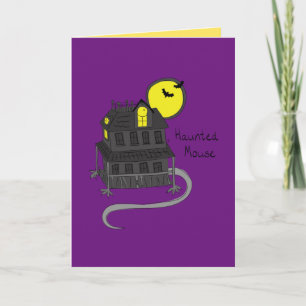 Haunted Mouse - Funny Halloween Greeting Card