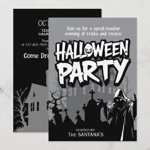 Haunted Night Halloween Party Invitation