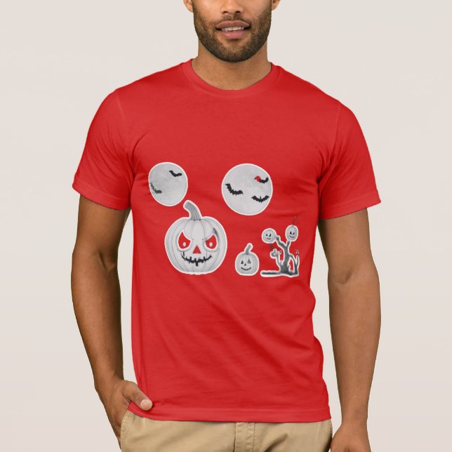 "Haunted Night: Horror T-Shirt Design" (Front)