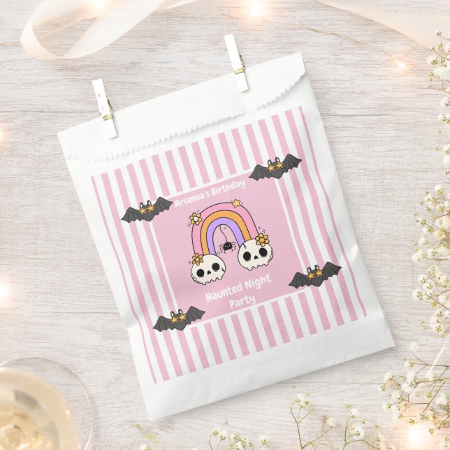 Haunted Night Party Birthday  – Halloween night Favour Bags (Clipped)