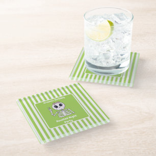Haunted Night Party Birthday – Halloween night Glass Coaster