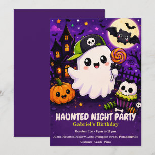 Haunted Night Party Birthday – Halloween night Invitation
