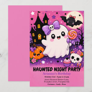 Haunted Night Party Birthday – Halloween night Invitation