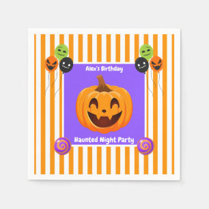 Haunted Night Party Birthday – Halloween night Napkin