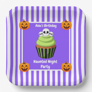 Haunted Night Party Birthday – Halloween night Paper Plate