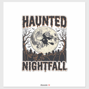 Haunted Night Shirt Vintage Engraving Halloween De