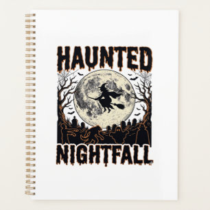 Haunted Night Shirt Vintage Engraving Halloween De Planner