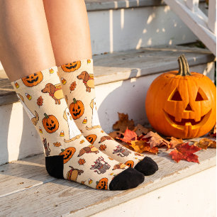 Haunted Pets Halloween Crew Socks