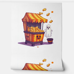 Haunted Popcorn Stand Wallpaper