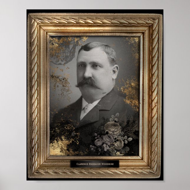 Haunted Portrait | Moustache Man |  Poster (Front)