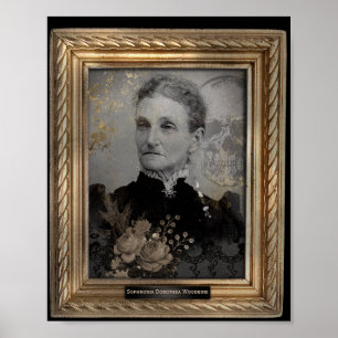Haunted Portrait   Old Woman   Downloadable Poster