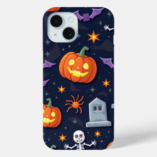 "Haunted Protection: Spooktacular iPhone 15 Case" iPhone 15 Case