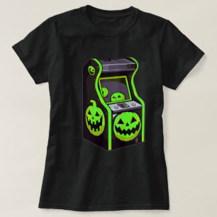 Haunted Pumpkin Arcade Cute Halloween T-Shirt