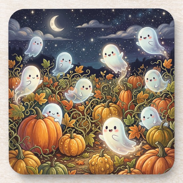 Haunted Pumpkin Patch Coaster (Front)