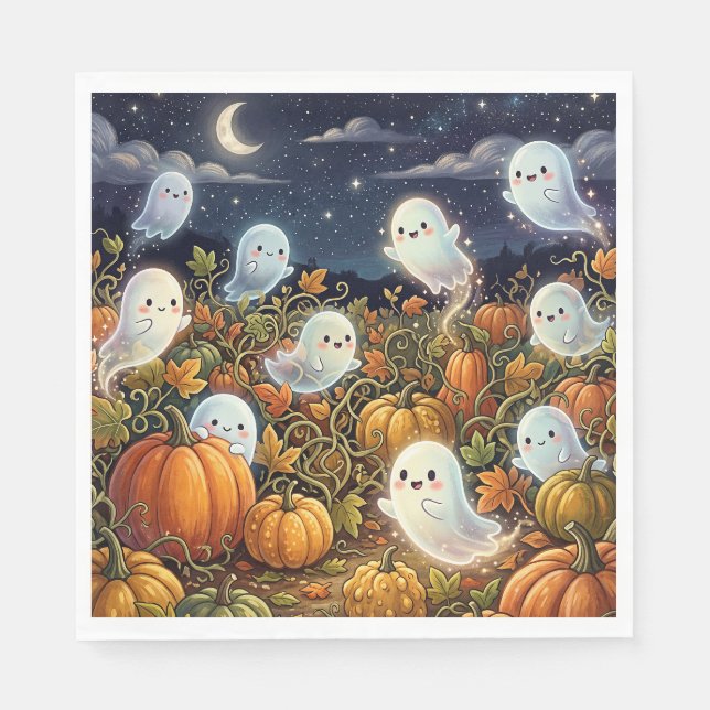 Haunted Pumpkin Patch Napkin (Front)