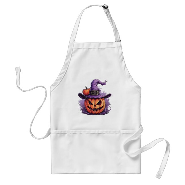 Haunted Pumpkin Witch  Standard Apron (Front)