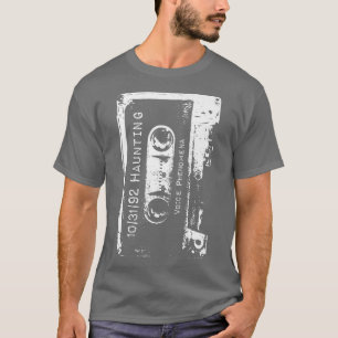 Haunted Recording Retro 90s Cassette Halloween T-Shirt