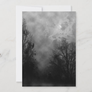 Haunted Road Halloween Invitation Template