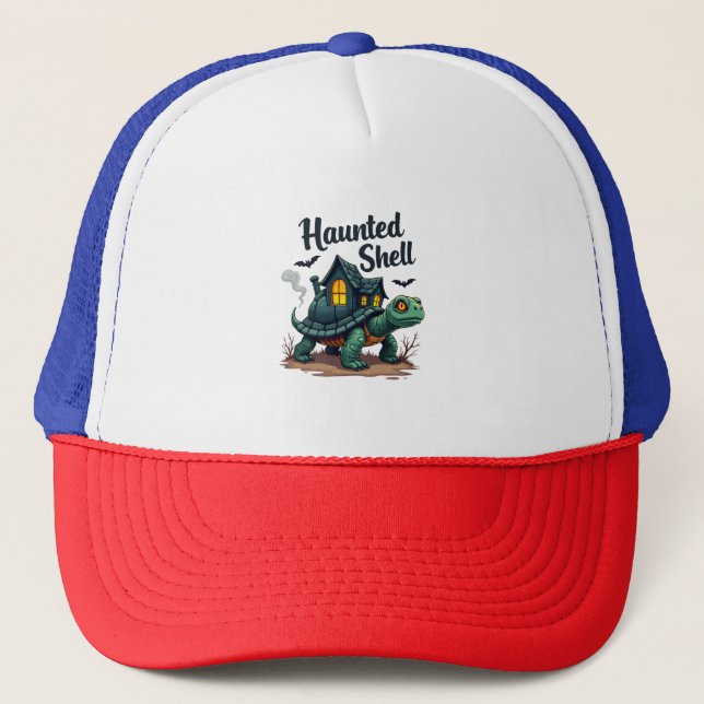 Haunted Shell Turtle Trucker Hat (Front)