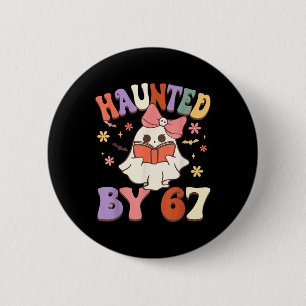 Haunted Six Seven 6 7 Meme 67 Skeleton Hand Hallow Cm Round Badge