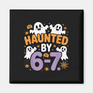 Haunted Six Seven 6 7 Meme 67 Skeleton Hand Hallow Magnet