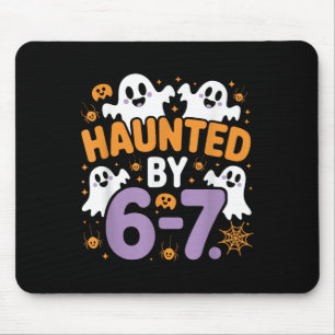 Haunted Six Seven 6 7 Meme 67 Skeleton Hand Hallow Mouse Mat
