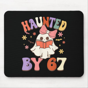 Haunted Six Seven 6 7 Meme 67 Skeleton Hand Hallow Mouse Mat