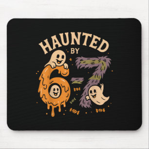 Haunted Six Seven 6 7 Meme 67 Skeleton Hand Hallow Mouse Mat