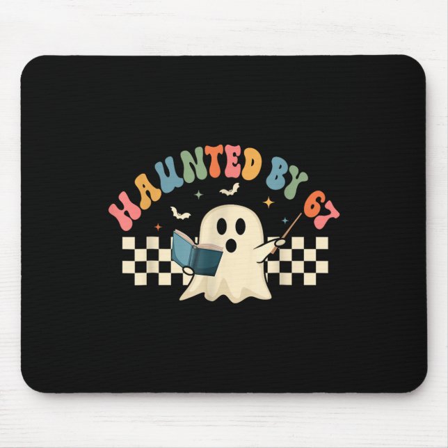 Haunted Six Seven 6 7 Meme 67 Skeleton Hand Hallow Mouse Mat (Front)