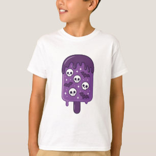 Haunted Skull Popsicle Creepy Cute Halloween Treat T-Shirt