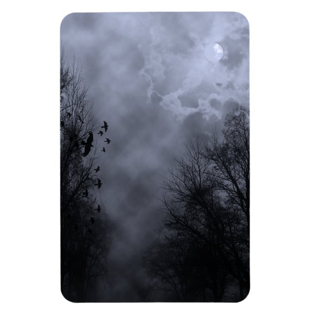 Haunted Sky Blue Mist Magnet (Vertical)