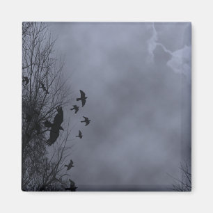 Haunted Sky Blue Mist Magnet