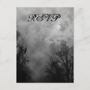 Haunted Sky Custom RSVP Postcard