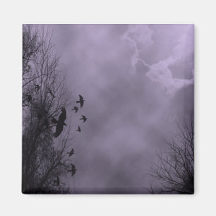 Haunted Sky Purple Mist Magnet