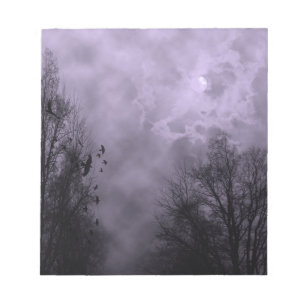 Haunted Sky Purple Mist Notepad